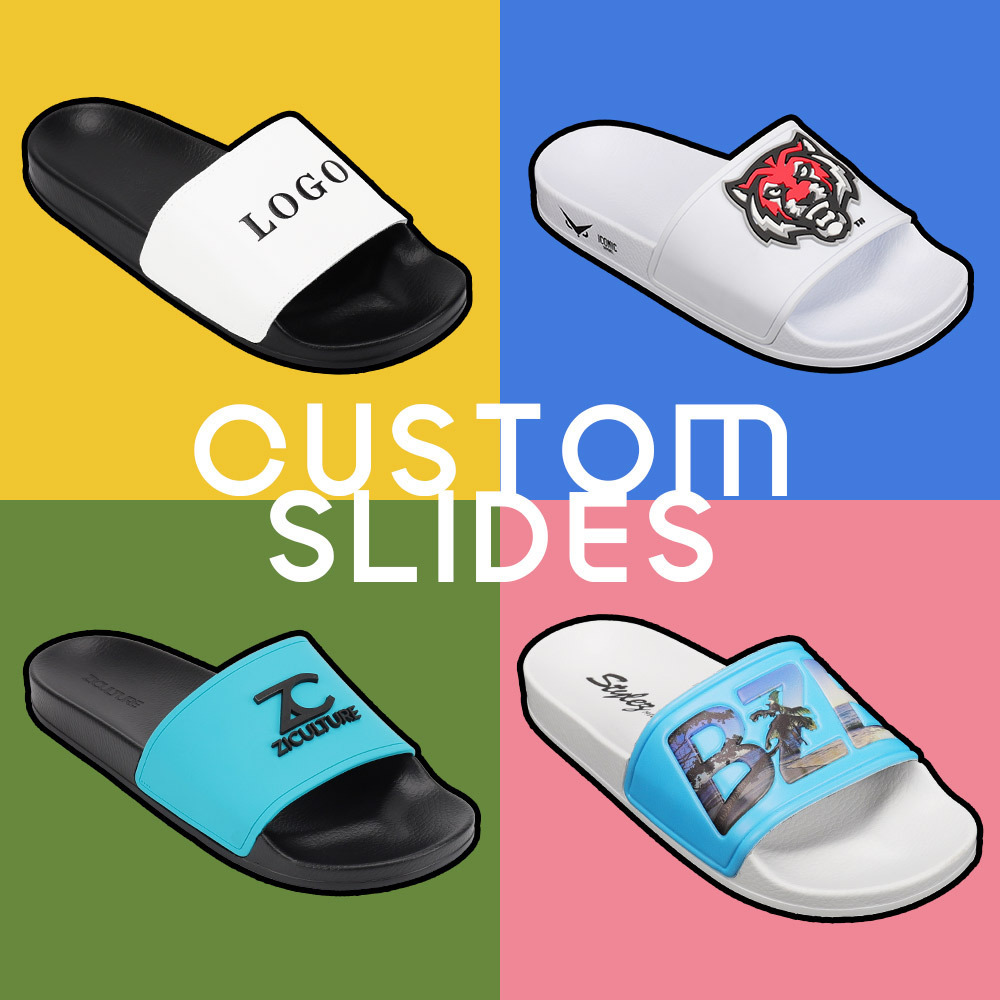 Henghao Unisex 3d Printing Men Flip Flops Summer Slipper Beach Easy Wear Pu Arabic  Slippers Custom Slide Sandals For Men