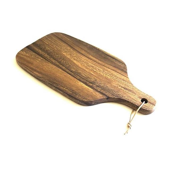 Wooden Pizza Cheese Board Chopping Board with Handle to Hang Charcuterie Board Used for Serving Platter