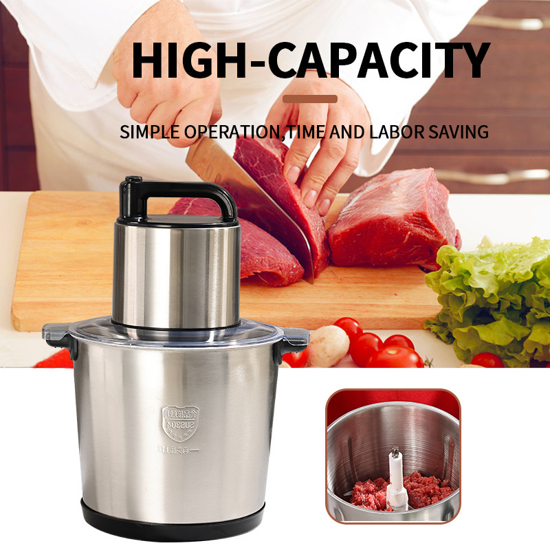 New design three speed stainless steel 6L 8L 10L 12L yam fufu pounding machine grinder blender electric meat chopper for sale