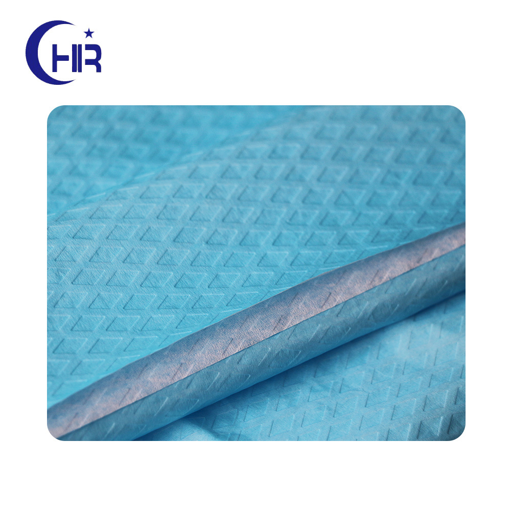 Airlaid Paper Laminated/coated PE film super water absorbent nonwoven fabric Hydrophilic