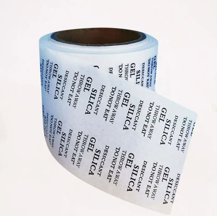 Factory Price Desiccant Packing Paper For Silica Gel Bentonite Clay Use Strong Strength Breathable PET Dot Nonwoven Fabric