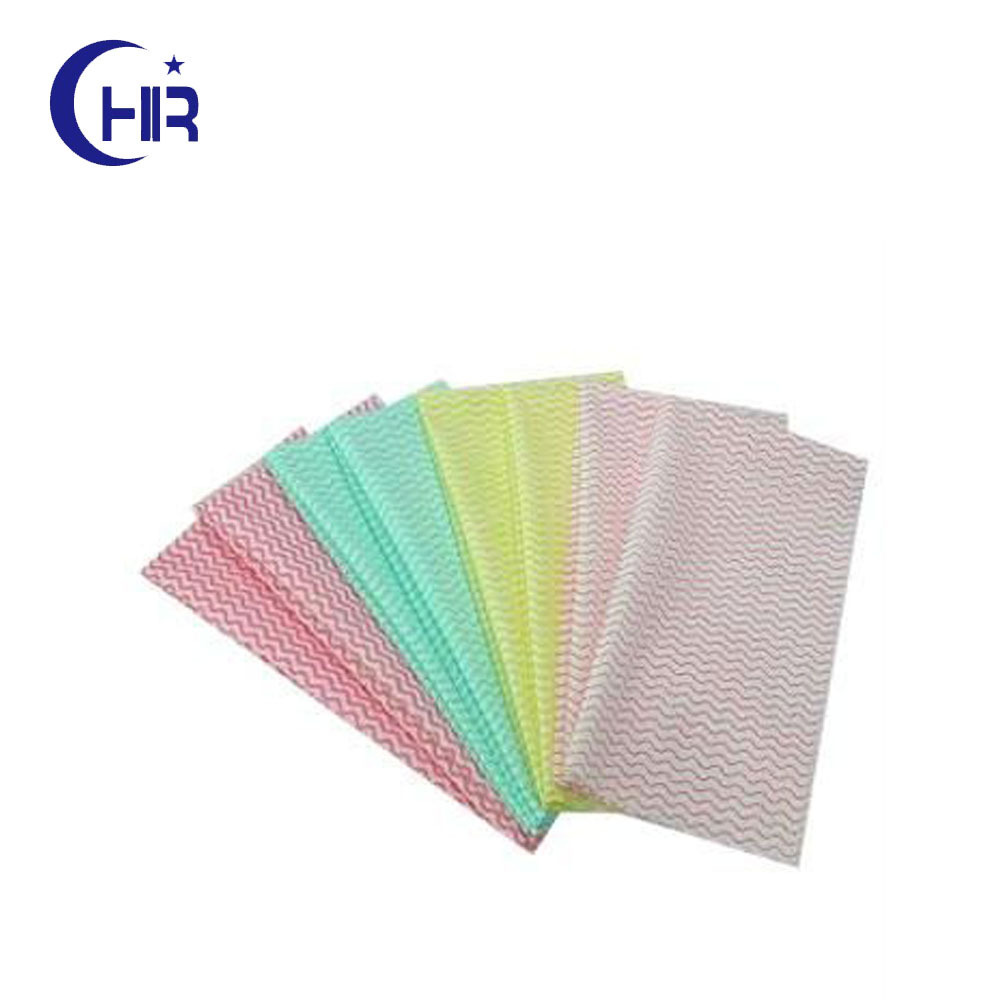 Viscose and Polyester White Spunlance Non Woven Fabric Manufacturer for clean Wipe