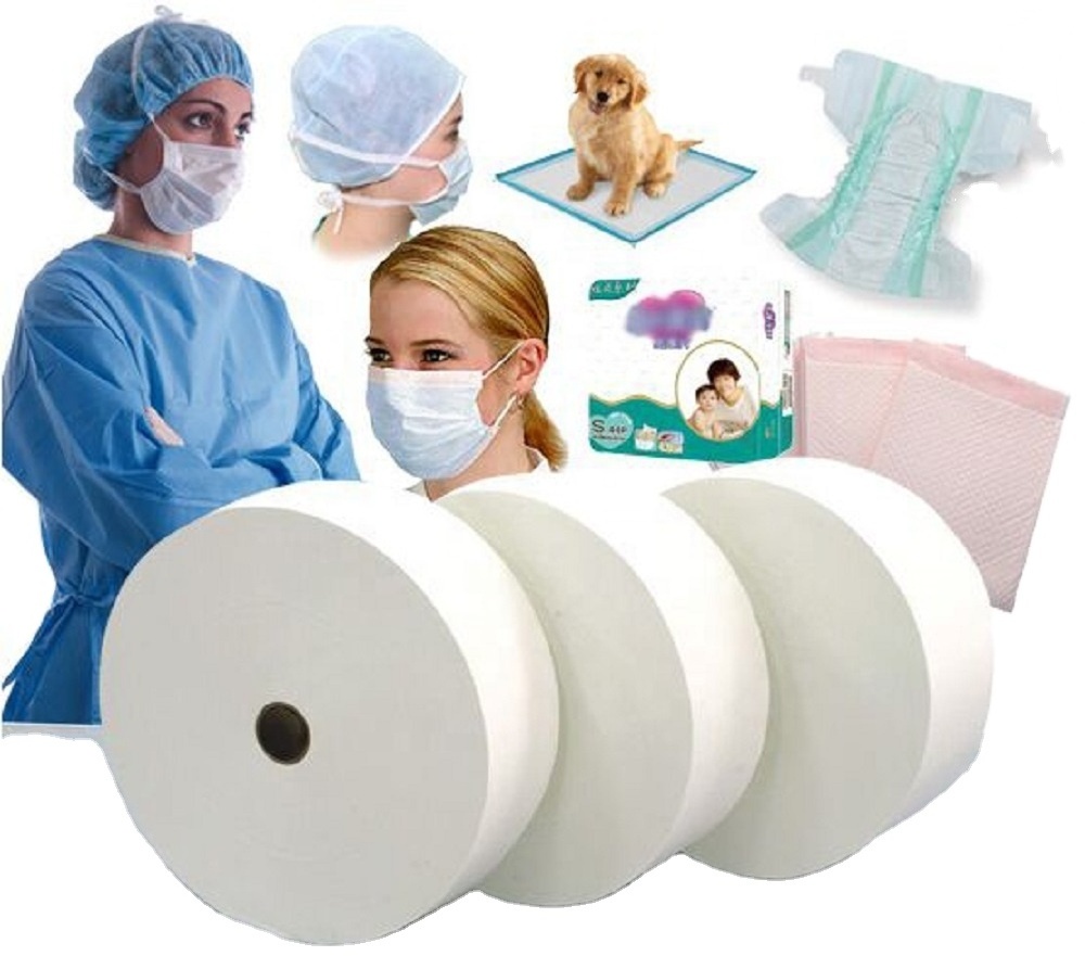 Factory Direct Wholesale PE Coated PP SMS Ssmms Spunlace Nonwoven Laminated Surgical Gowns Nonwoven Fabrics