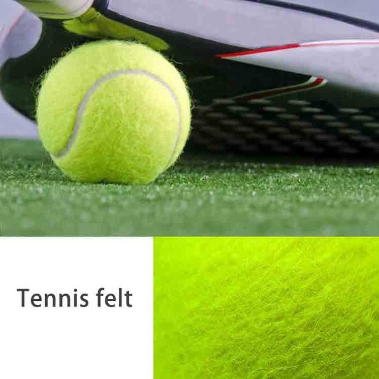 Custom Color 2MM 2.5MM 3MM Tennis Ball Fabric 260g 280g 300g 100% Polyester Tennis Felt