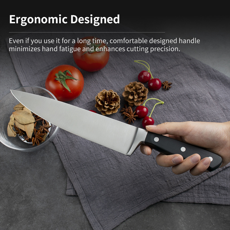 Stock Best Hot Seller professional 8 Inch japan kitchen knife POM Handle Stainless Steel Chef Knife