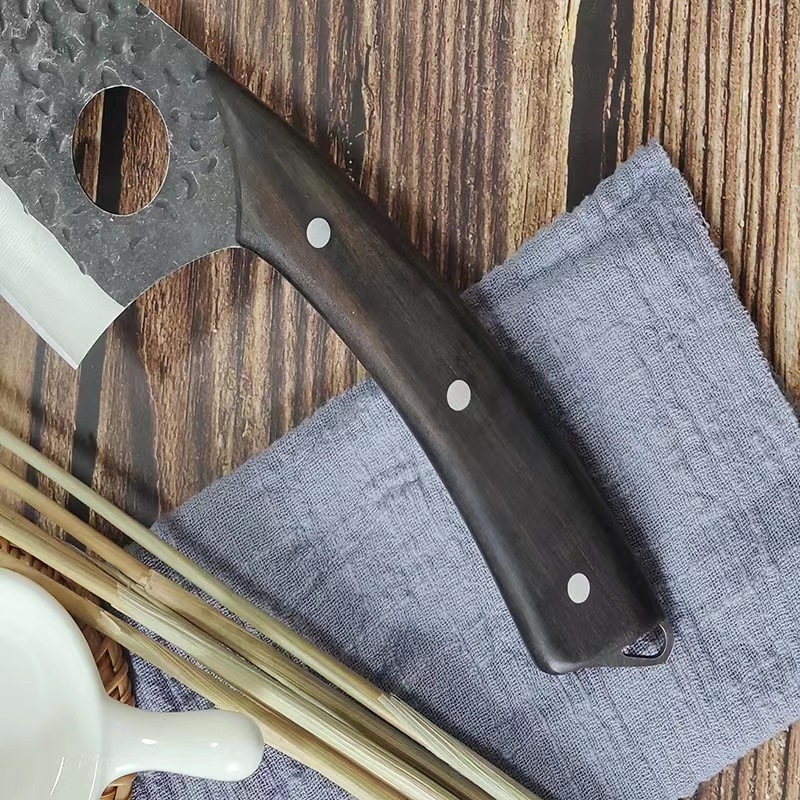 Hot Sale 12.5 Inch Chopper Japanese Cleaver Slaughter Knife For Boning Meat Handmade Serbian Butcher Knife