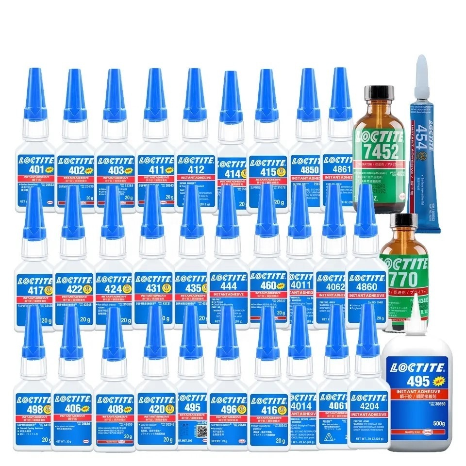 Multifunctional loctiter 401 403 406 416 420 480 460 495 496 498 Metal Rubber Plastic Instant Adhesives Super Glue