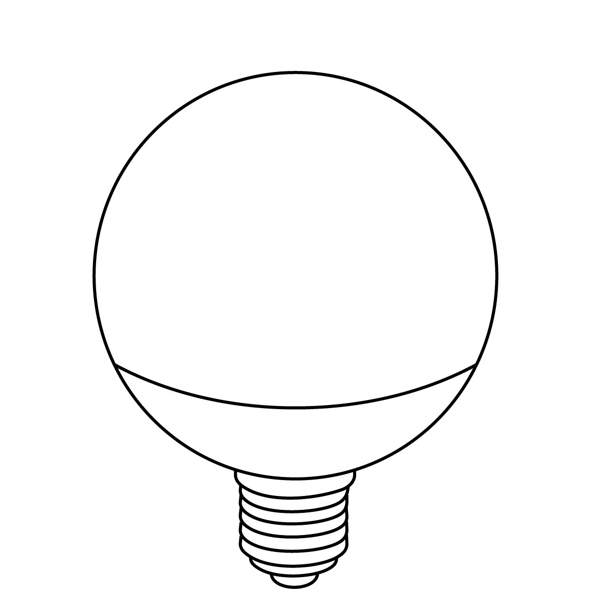 Globe LED Light Bulbs G120 18W for E14/E27/B22 Base 6500K Cold White Color for Residential Use