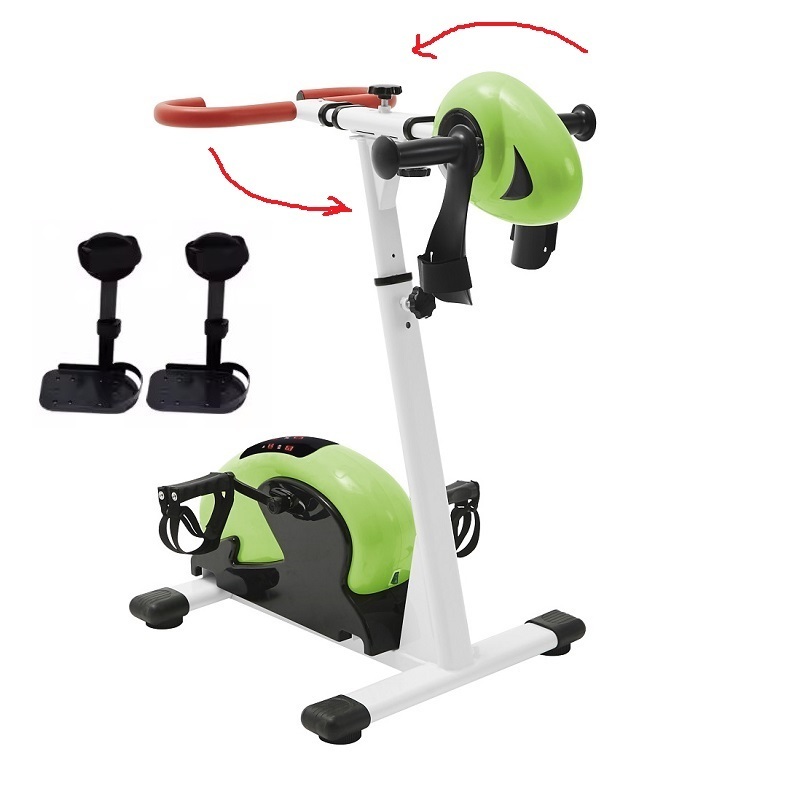 180 Degree Rotate Head Healthcare Portable Arm and Leg Exerciser Pedal Trainer Rehabilitation Electric Bike for Disabled