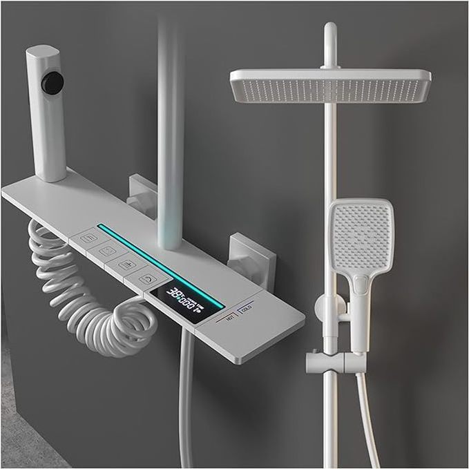 piano digital shower set digital shower mixer digital display thermostatic rain shower Combination set