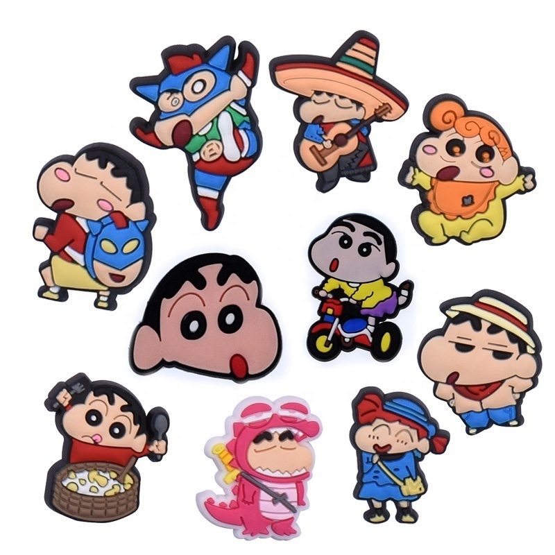 Wholesale Anime Mange Charm PVC Shoe Charms Cartoon Shoes Decorations Charms For Kids Gift