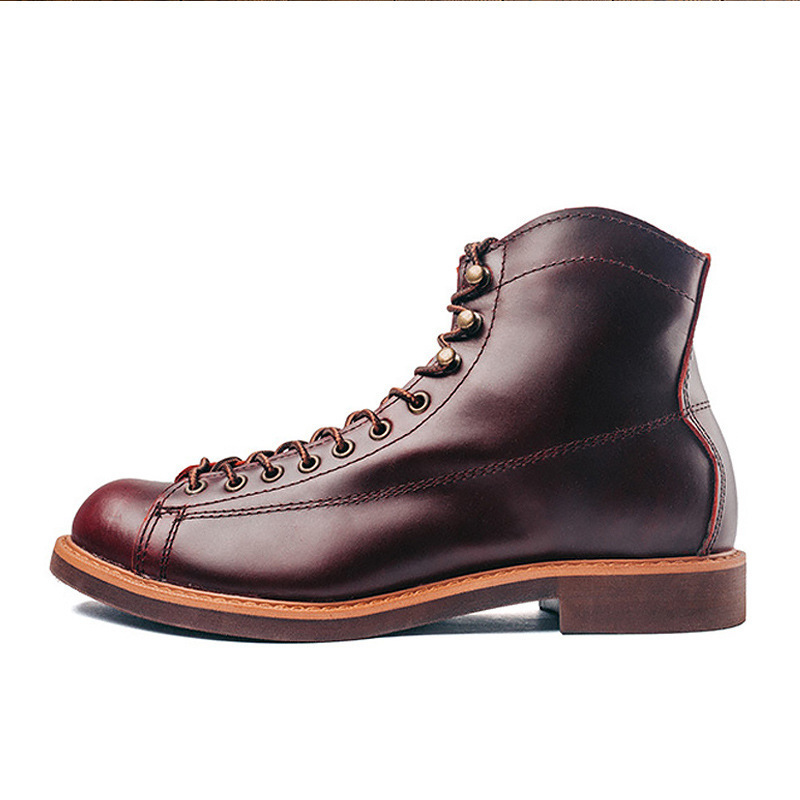 202Genuine leather vintage boots Autumn and winter leather Martin boots boot for man