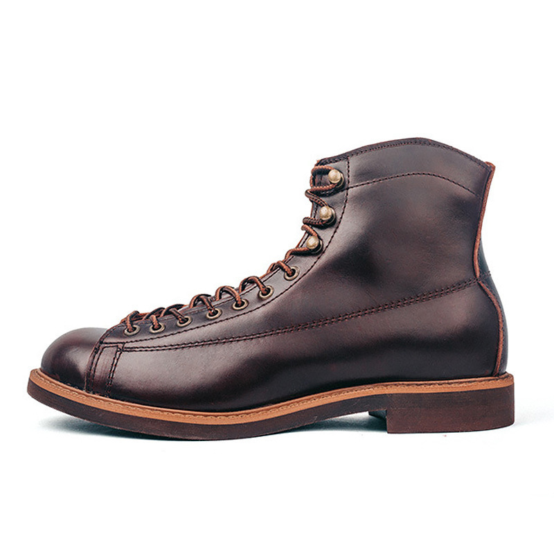 202Genuine leather vintage boots Autumn and winter leather Martin boots boot for man