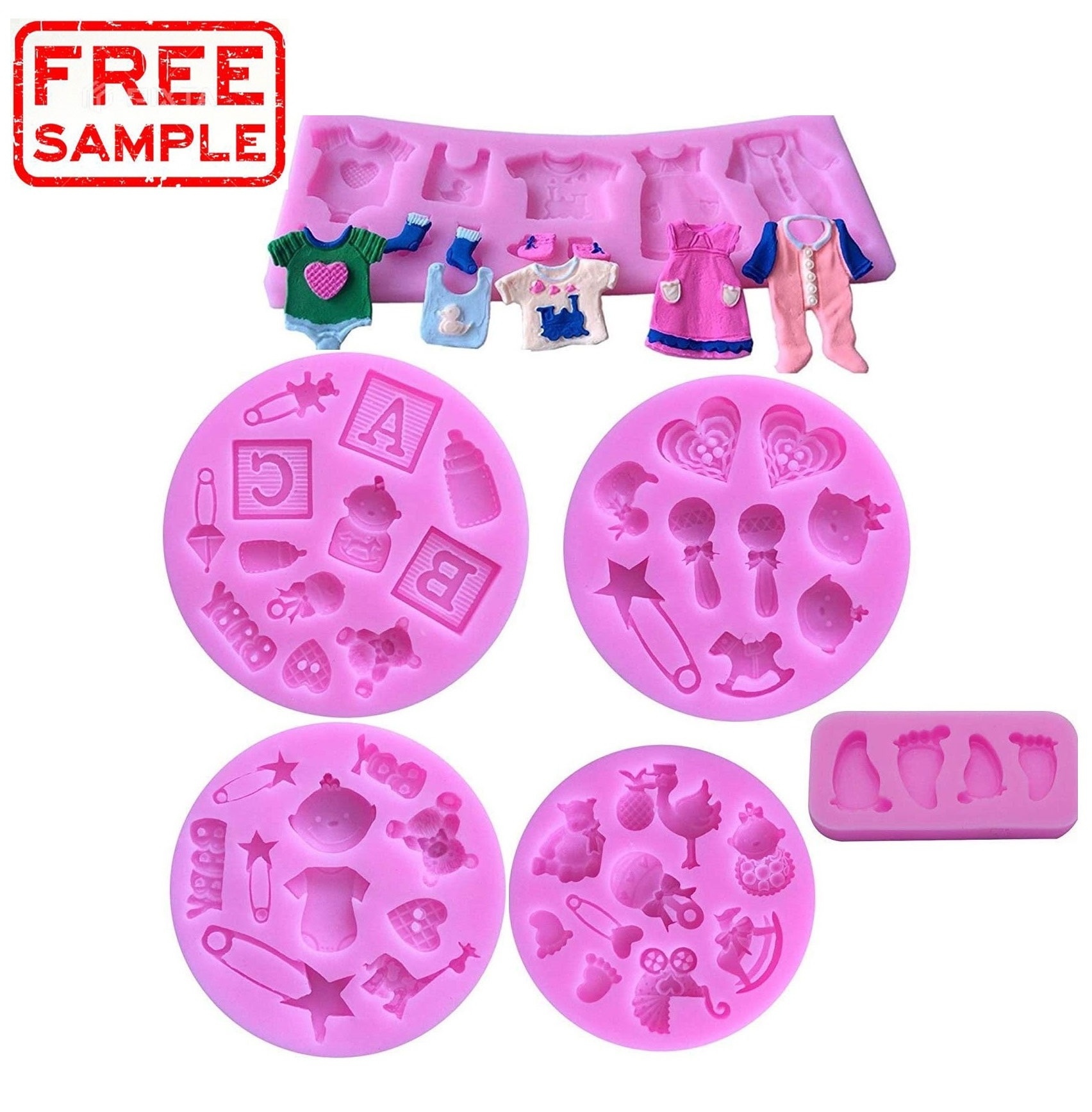 Silicone Fondant Cake Mold Kitchen Baking Mold Cake Decorating Moulds Modeling Tools Gummy Sugar Chocolate Candy Cupcake Mold