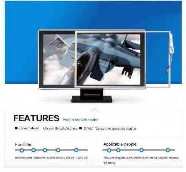 Anti Blue Screen Protector For Tv Lcd Screen Anti Shock Anti Scratch High Clear Easy Installation Screen Protective Film