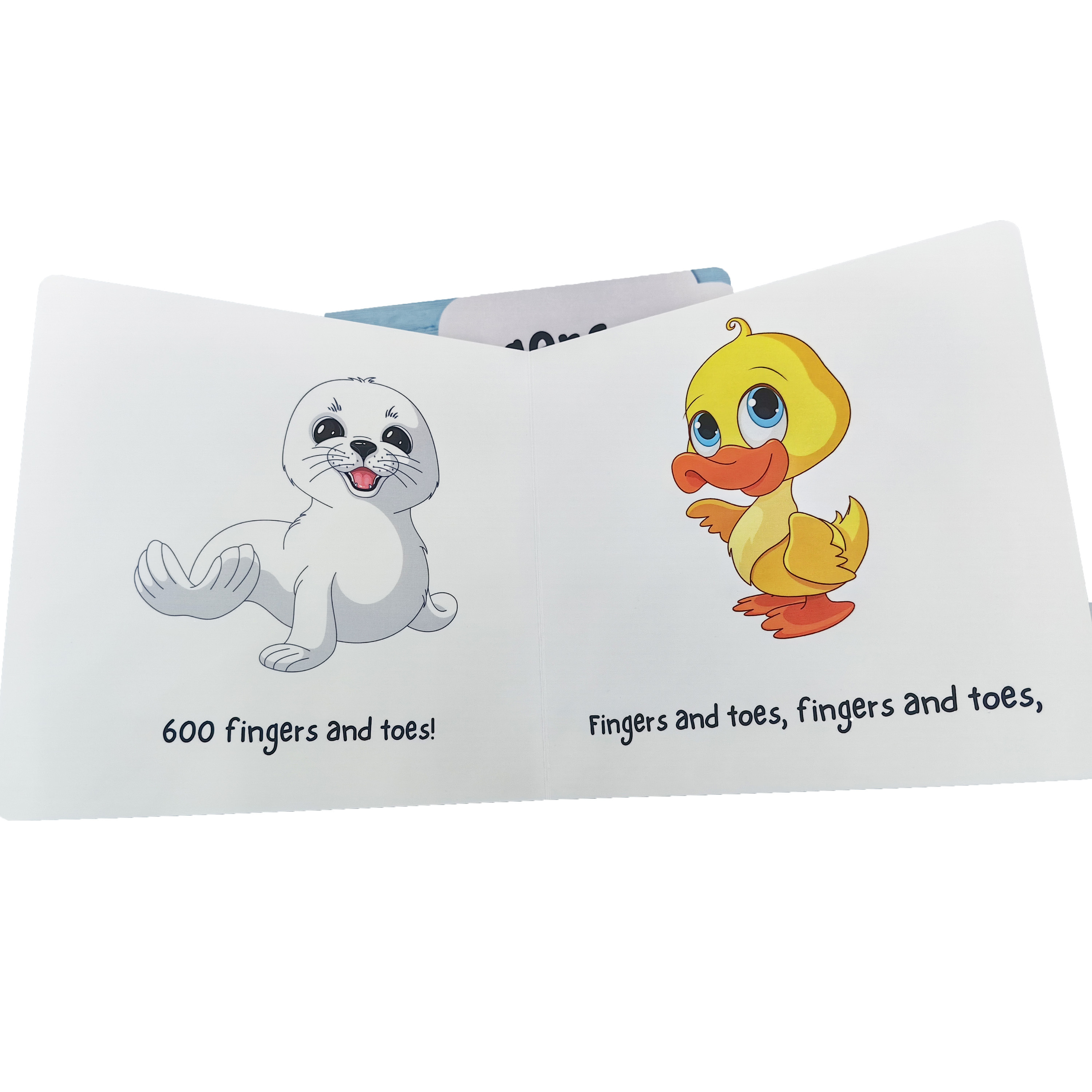 Custom Glossy Paper Cardboard Offset Printing Kids Book Hard Cover Children's Comic Story Book Factory Price Baby Board Cards