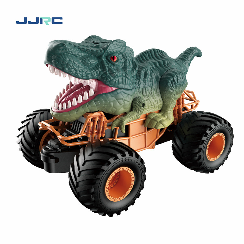 JJRC Q160 2.4GHz Remote Control Dinosaur Car Spray Music Monster Truck RC Cars for Boys All Terrain Vehicle Toy