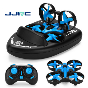 JJRC H36F RC Mini Drone Altitude Hold Headless Mode 3 in 1 Sea land Air flight 2.4G 6-Axis Quadcopter Boat RC Drone For Kid