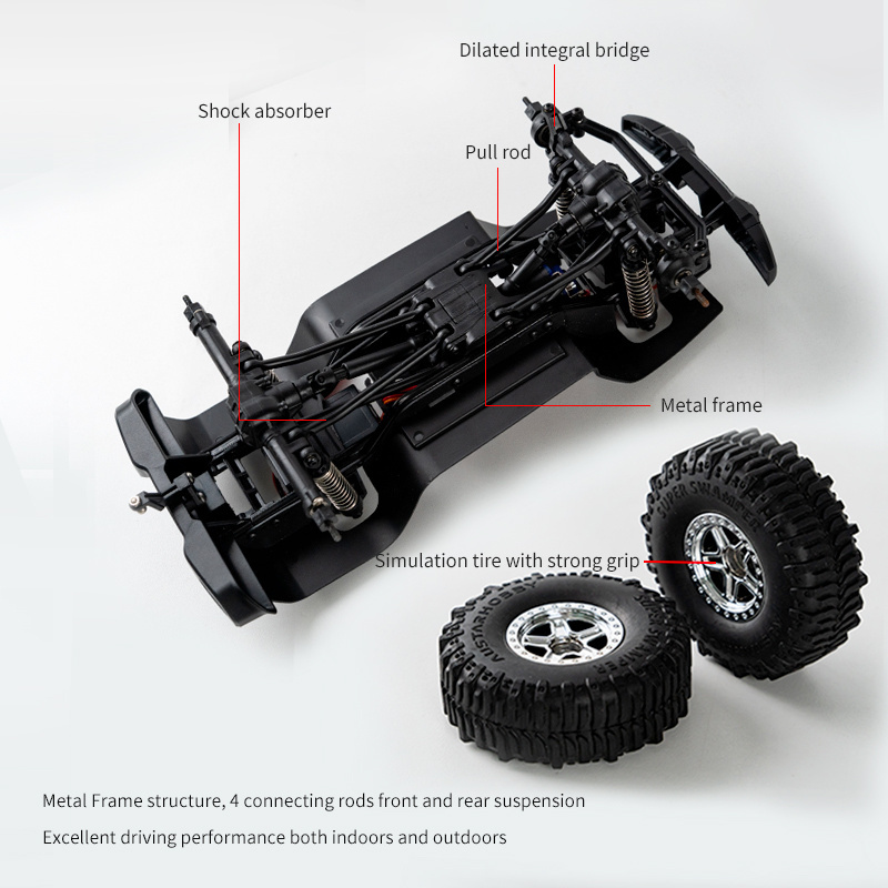 JJRC Grade Model RC Car 2.4GHz 1:18 4x4 High Speed AWD Drifting Remote Control RC Muscle Cars RC Coyote Car For Boys and Adults