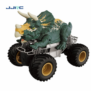 JJRC Q160 2.4GHz Remote Control Dinosaur Car Spray Music Monster Truck RC Cars for Boys All Terrain Vehicle Toy