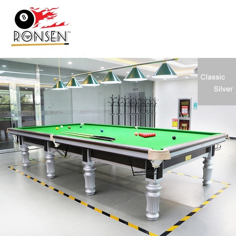 Cheap Price Standard Full Size New Design 12ft Slates Top and Solid Oakd Wood Snooker Table with 6811 Cloth and Steel Cushion