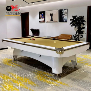 China Famous Ronsen Brand American Standard Size club Pool Tables with quality billiards accessories for sale