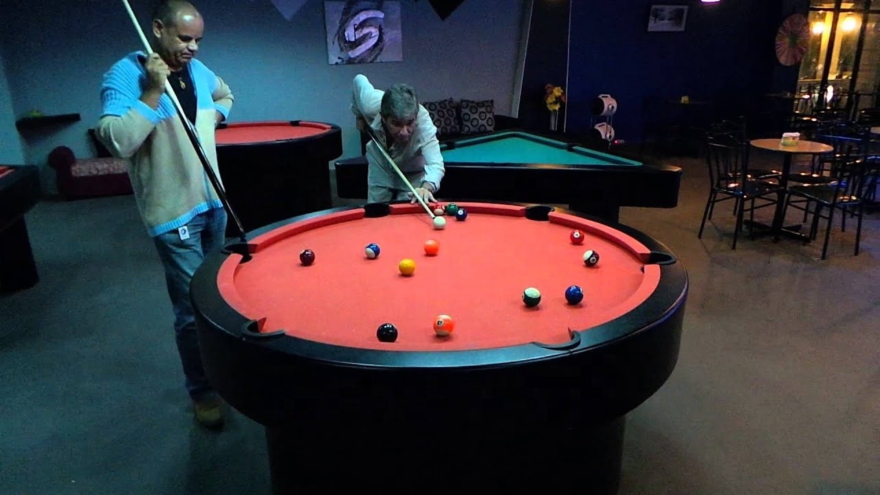 China factory made new release circular design round billiard pool table with slates for sale