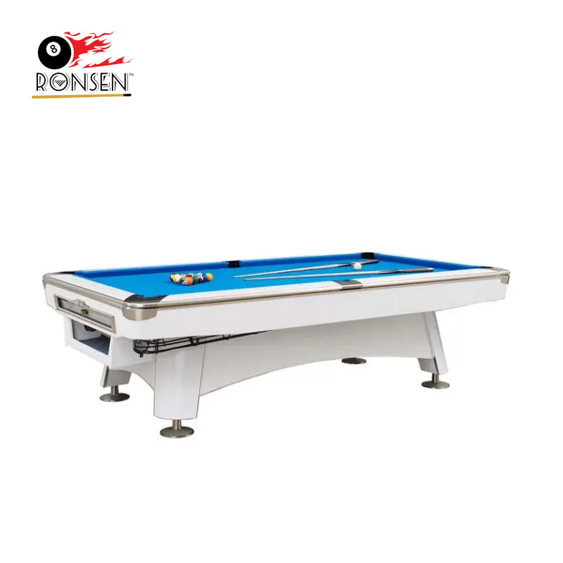 China Famous Ronsen Brand American Standard Size club Pool Tables with quality billiards accessories for sale