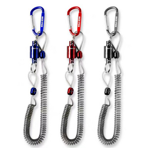 Heavy Duty Multicolor Fishing Strongest Magnetic Net Release Magnet Clip Holder Retractor with Coiled Lanyard