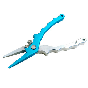 P5 6.7" Aluminium Alloy Fishing Pliers Split Ring Opener ,stainless steel bent nose Fishing Pliers Tools