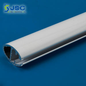 Oval type aluminum bottom rail for roller blind - Window blind shade Components-Curtain Tracks & Accessories