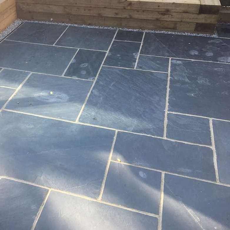 natural dark blue tiles  flooring slate stone