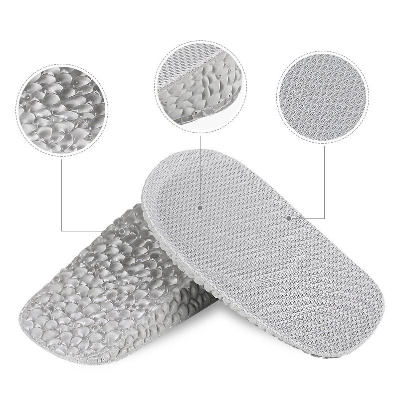 GEL insole for  height increase half cushion non tiring foot soft sole  shock absorption inner heel pad