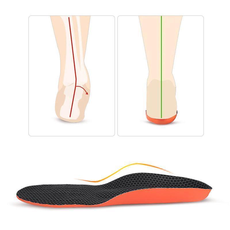 Sports shock absorption flat foot high arch support pain relief orthopedic insole PORON arch insole