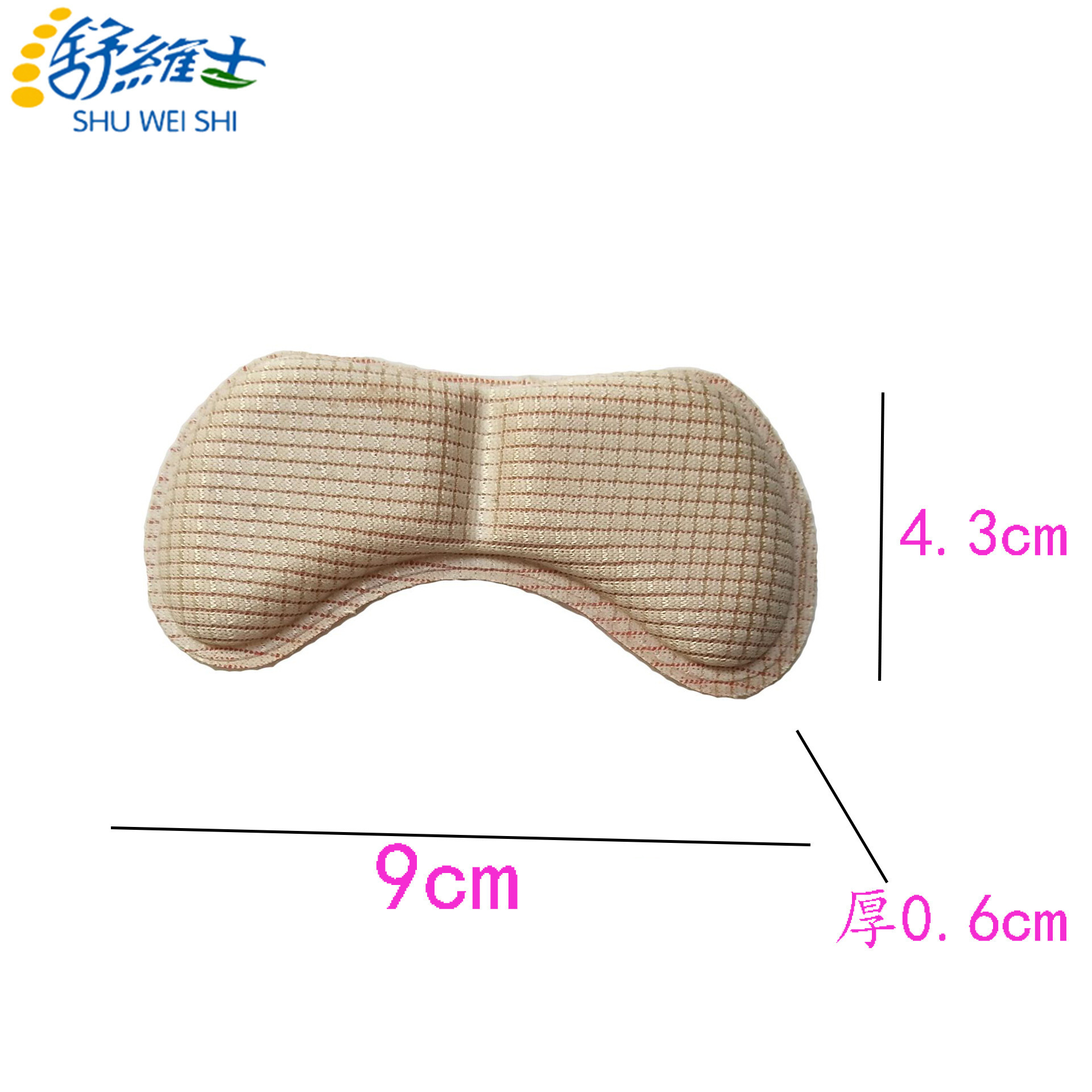 High elastic sponge shoes with half size pad back stick thicker heel stick heel stick