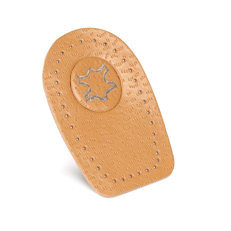 Removable leather heel pad thickened soft sports back pad invisible wear and shock absorbing half size insole