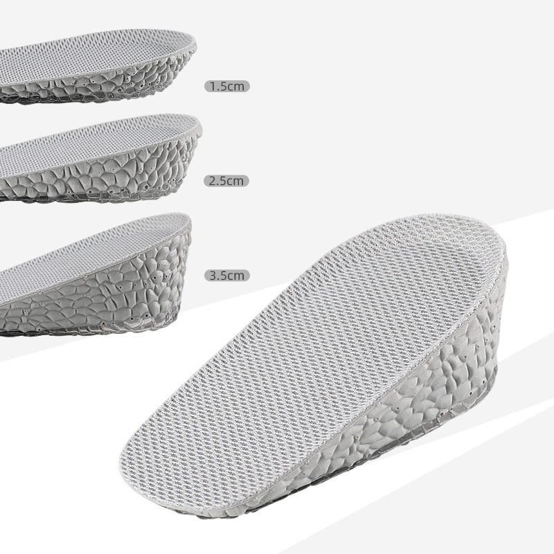 GEL insole for  height increase half cushion non tiring foot soft sole  shock absorption inner heel pad