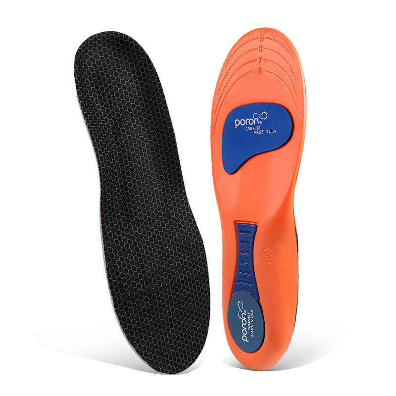 Sports shock absorption flat foot high arch support pain relief orthopedic insole PORON arch insole