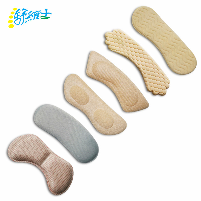 High elastic sponge shoes with half size pad back stick thicker heel stick heel stick