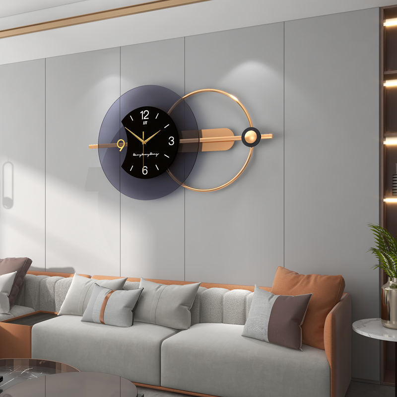 Modern Design Big Oversized 3D Luxury Metal Watch Large Wall Clocks Customized for Home Living Room Decorations