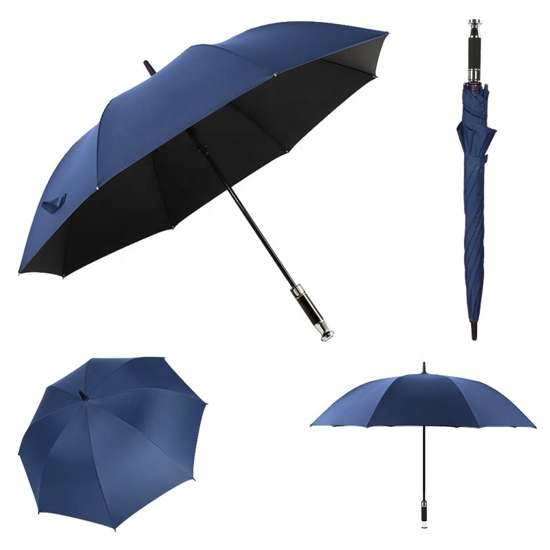 Custom Logo high quality Big Windy Proof 8 Rib Straight Umbrella