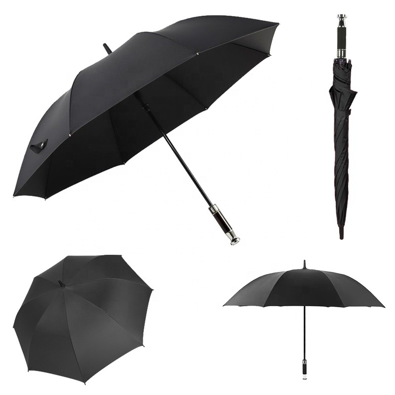 Custom Logo high quality Big Windy Proof 8 Rib Straight Umbrella