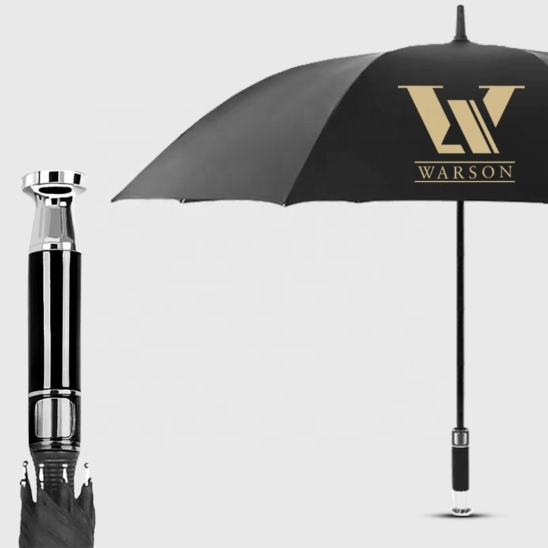 Custom Logo high quality Big Windy Proof 8 Rib Straight Umbrella