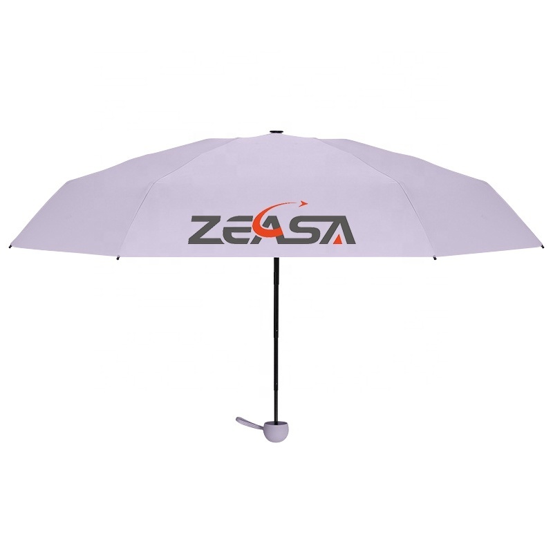 High quality capsule UV small umbrella promotional mini 5 folding umbrella pocket custom logo