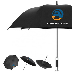 High quality Sunny Umbrella Long Handle Straight Umbrella Men and Women Black Large Umbrella Custom Logo