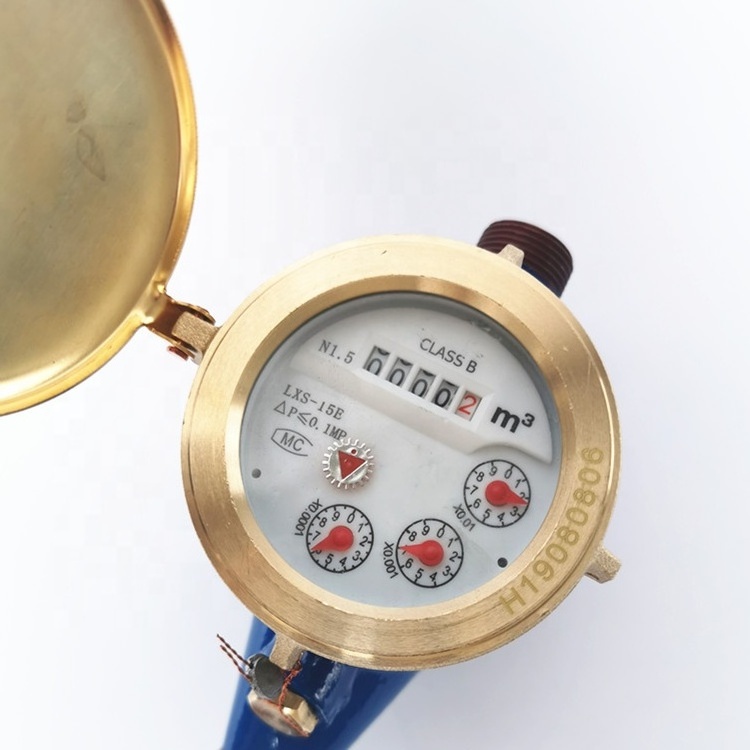 LXSG-15mm Multi-jet Wet type  Water Meter brass  water meter