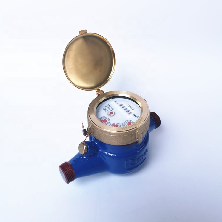 LXSG-15mm Multi-jet Wet type  Water Meter brass  water meter