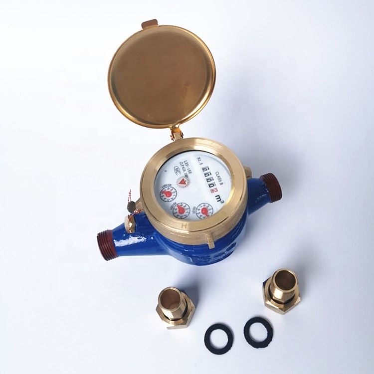 LXSG-15mm Multi-jet Wet type  Water Meter brass  water meter