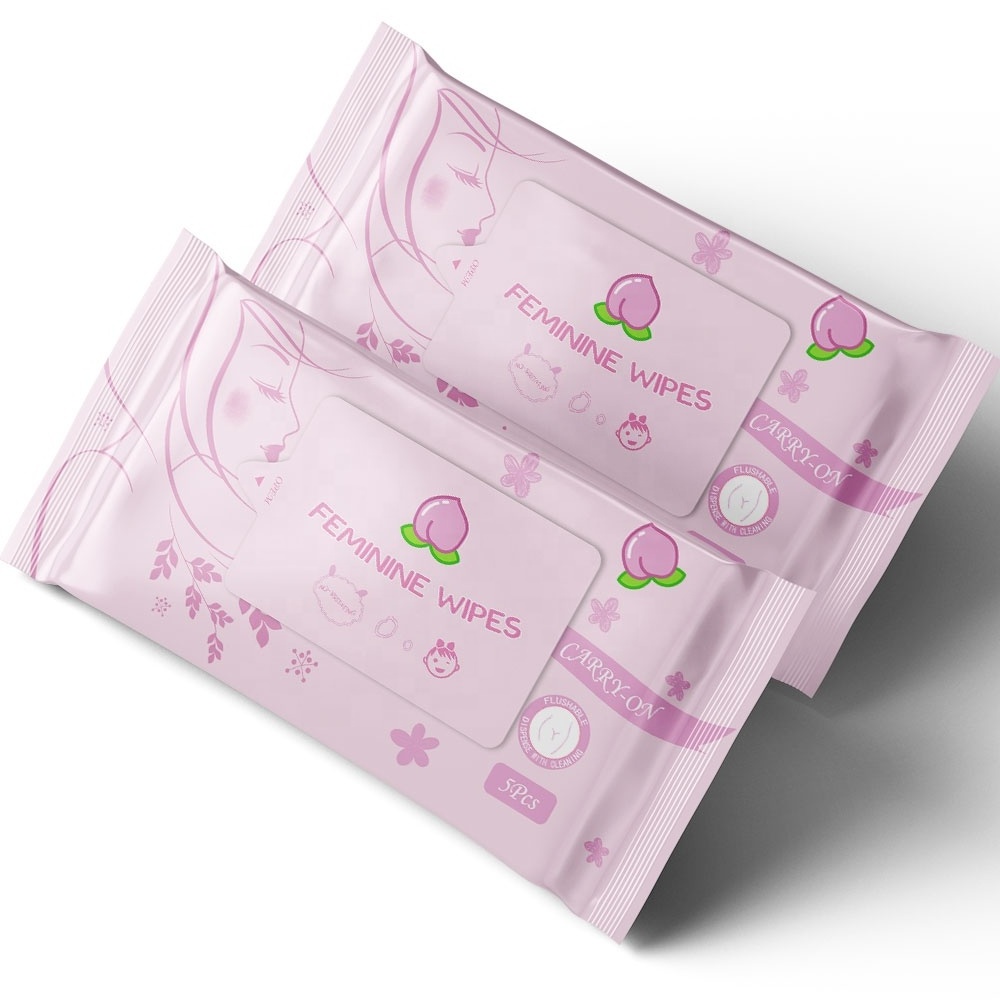 Feminine Wipes Intimate Wipes Excellent Quality Natural Formula Hypoallergenic Eco-friendly Adults