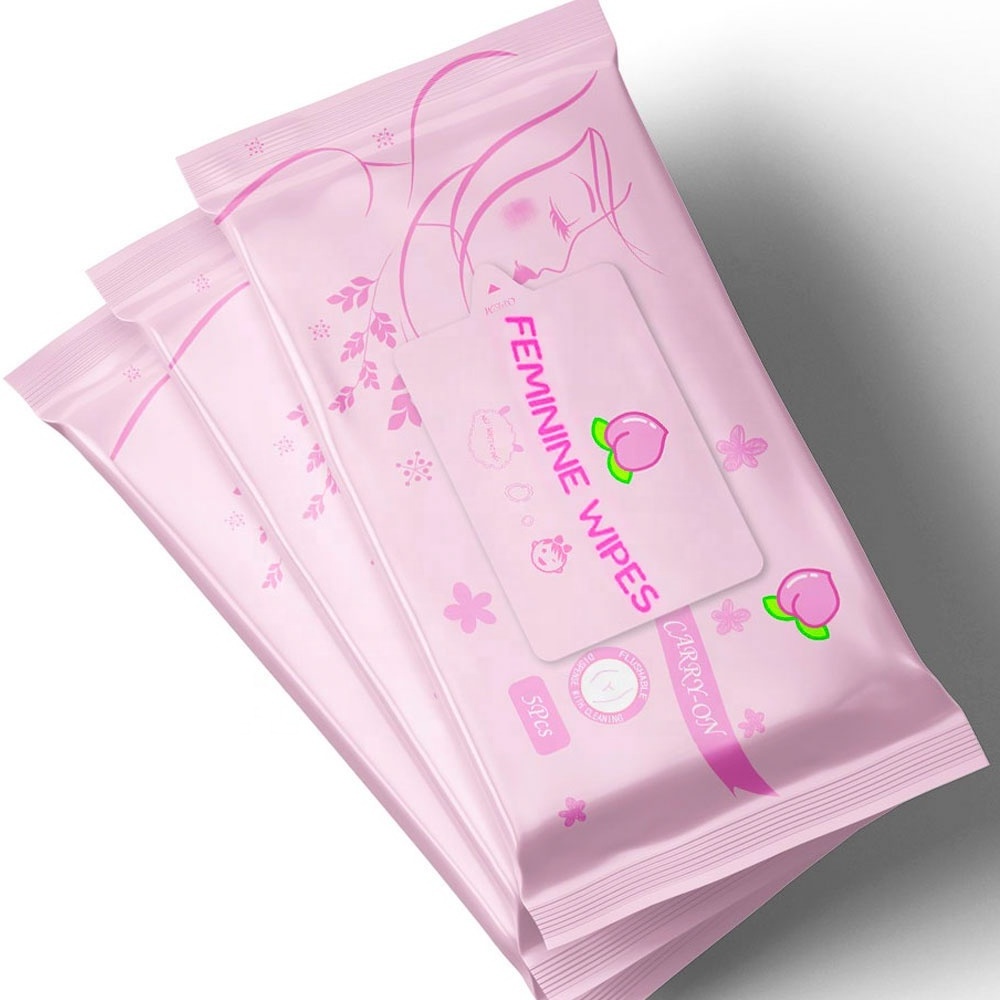 Feminine Wipes Intimate Wipes Excellent Quality Natural Formula Hypoallergenic Eco-friendly Adults